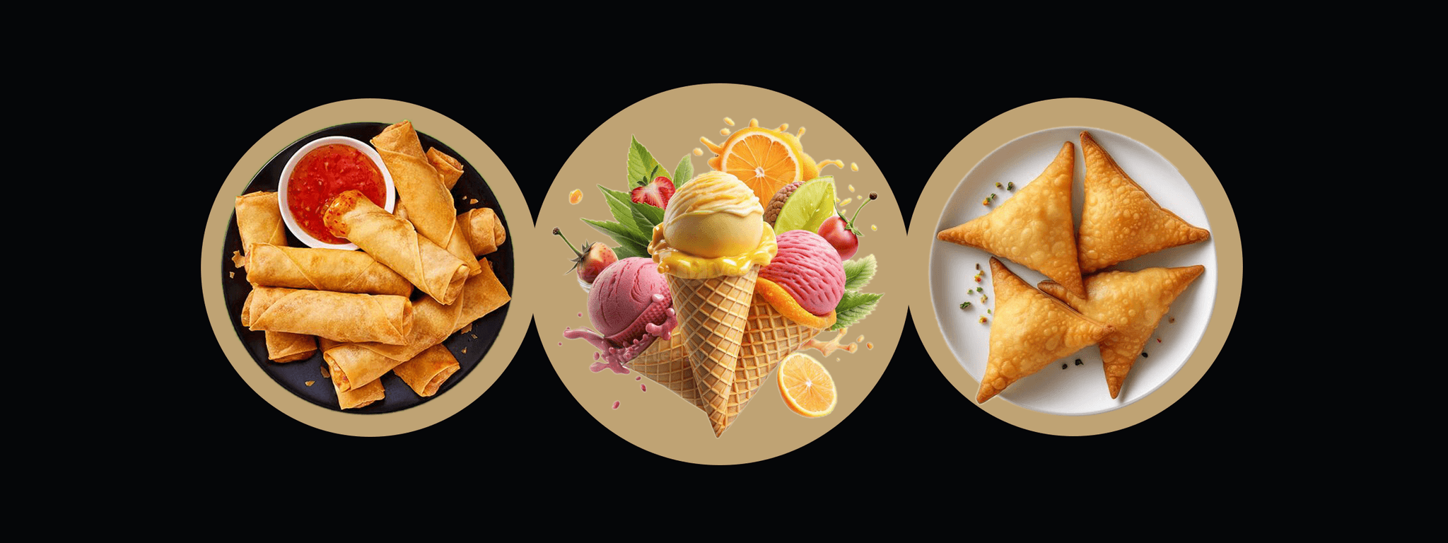 Ice Cream / Snacks — a selection of dishes