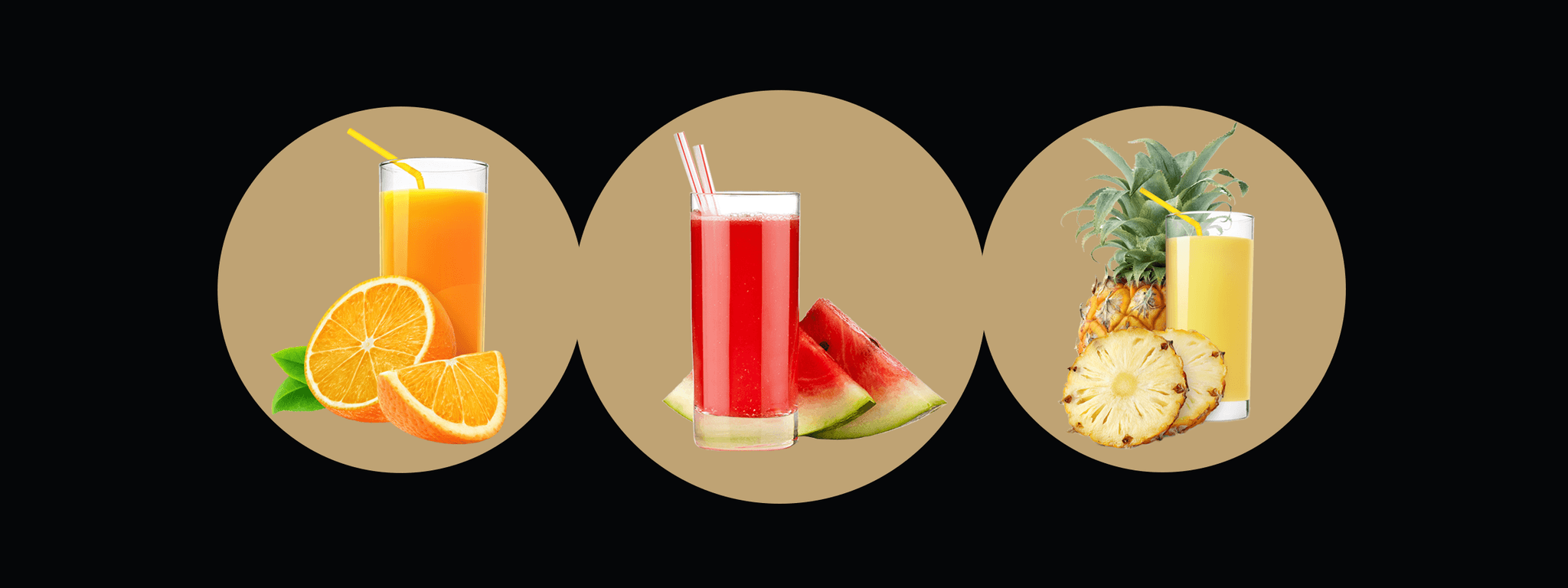 Juices — a selection of dishes