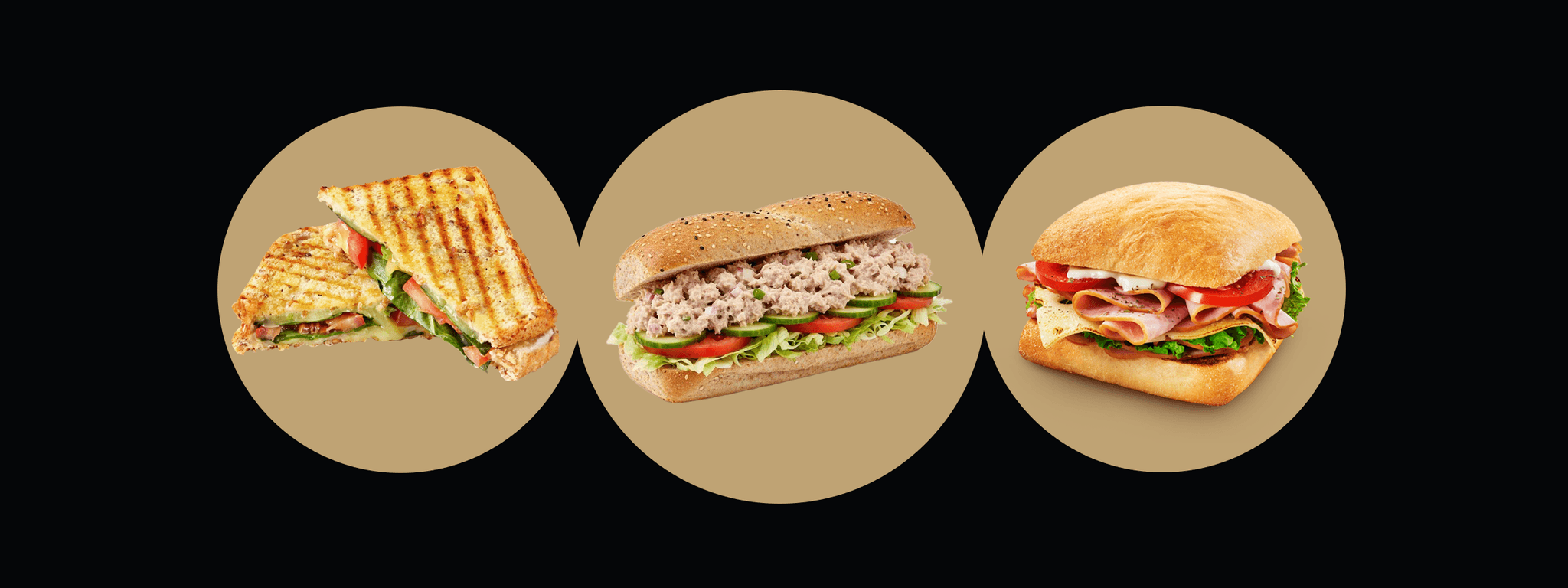 Sandwich — a selection of dishes