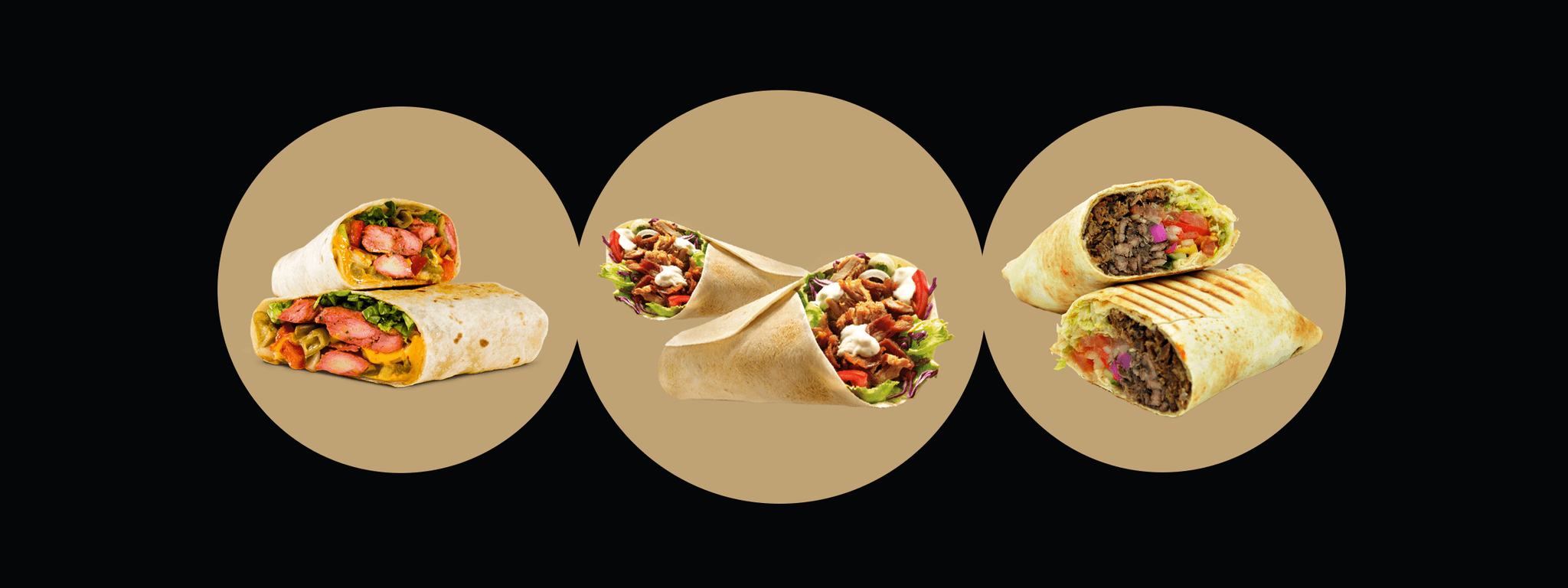 Shawarma — a selection of dishes