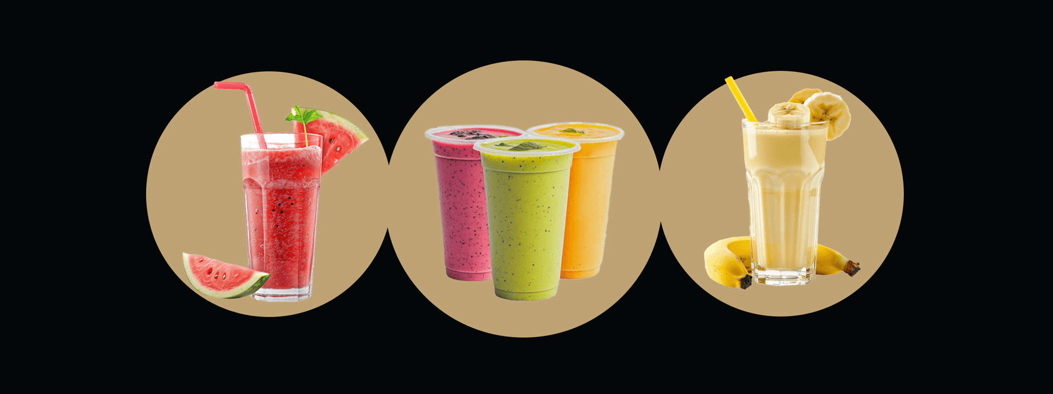 Smoothies — a selection of dishes