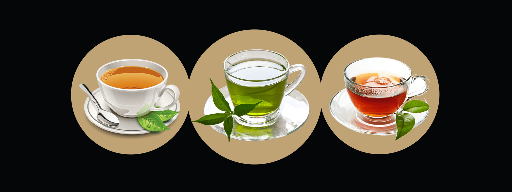 Teas — a selection of dishes