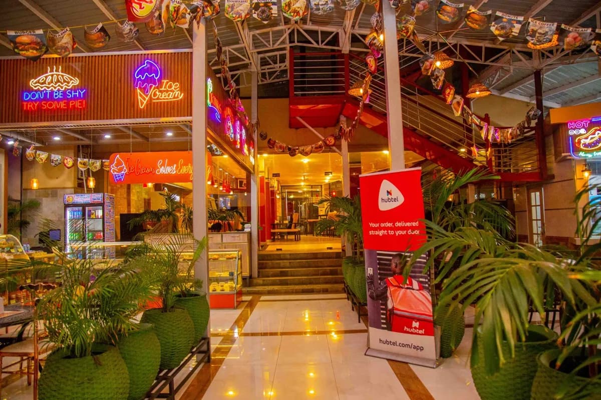 Temptations food court welcoming interior