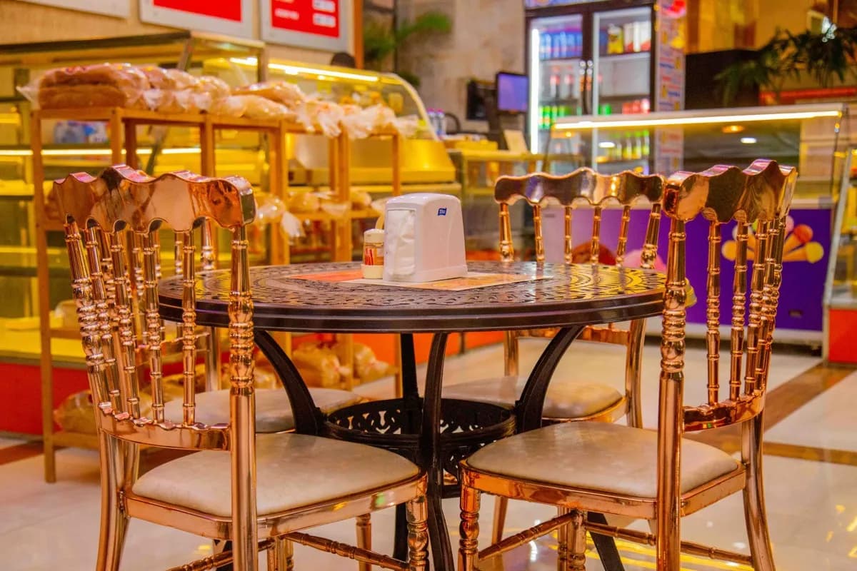 Temptations Food Court dining hall with booths and tables